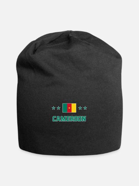 Cameroun - Bonnet en jersey - noir