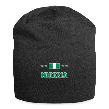 Nigéria - Bonnet en jersey - charbon - Devant