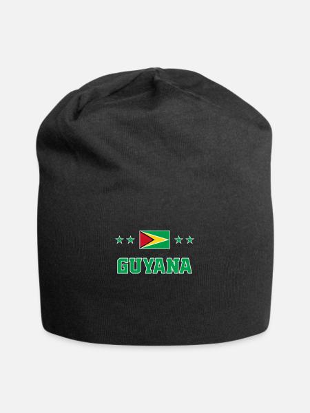 Guyana - Bonnet en jersey - noir