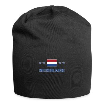 Niederlande - Jersey-Beanie - Schwarz - Vorne