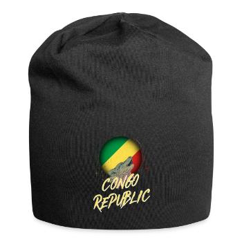 Kongo Republik - Jersey-Beanie - Schwarz - Vorne