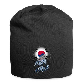 Corée du Sud - Bonnet en jersey - noir - Devant