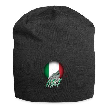 Italie - Bonnet en jersey - charbon - Devant