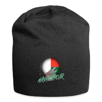 Madagaskar - Jersey-Beanie - Schwarz - Vorne