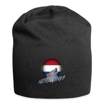 Niederlande - Jersey-Beanie - Schwarz - Vorne