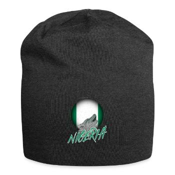 Nigéria - Bonnet en jersey - charbon - Devant