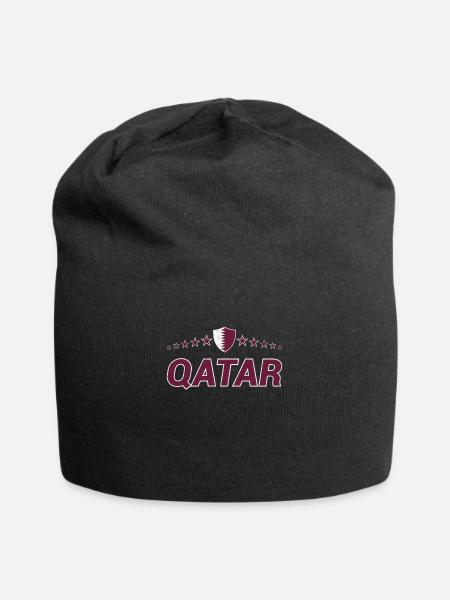 Qatar - Bonnet en jersey - noir