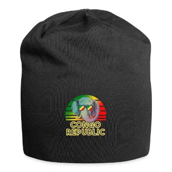 Kongo Republik - Jersey-Beanie - Schwarz - Vorne
