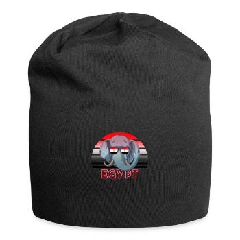 Ägypten - Jersey-Beanie - Schwarz - Vorne