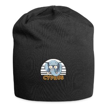 Zypern - Jersey-Beanie - Schwarz - Vorne