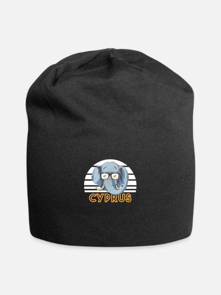 Zypern - Jersey-Beanie - Schwarz