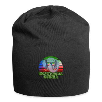 Guinée équatoriale - Bonnet en jersey - noir - Devant