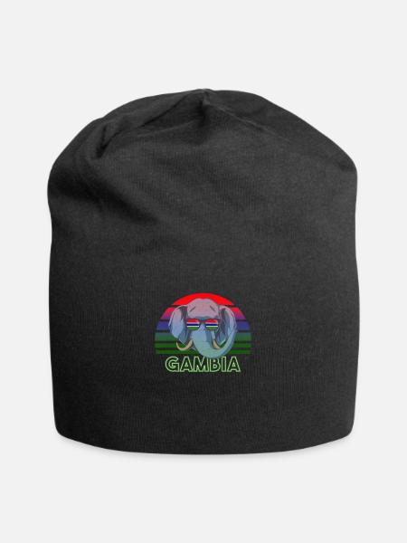 Gambie - Bonnet en jersey - noir