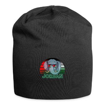 Jordanien - Jersey-Beanie - Schwarz - Vorne