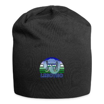 Lesotho - Jersey-Beanie - Schwarz - Vorne