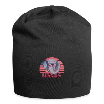 Liberia - Jersey-Beanie - Schwarz - Vorne