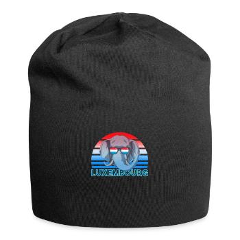 Luxemburg - Jersey-Beanie - Schwarz - Vorne