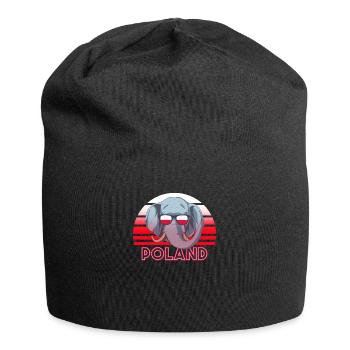 Polen - Jersey-Beanie - Schwarz - Vorne