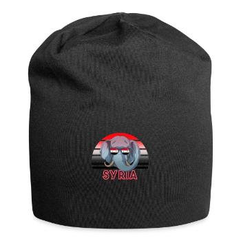 Syrien - Jersey-Beanie - Schwarz - Vorne