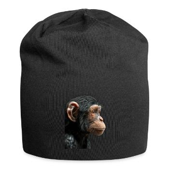 Affe - Jersey-Beanie - Schwarz - Vorne