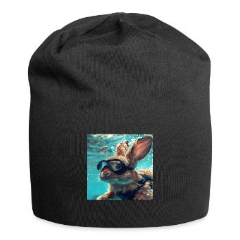 Rabbit - Jersey Beanie - black - Front