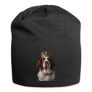 Bernhardiner - Jersey-Beanie - Schwarz - Vorne