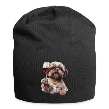 Shih Tzu - Jersey Beanie - black - Front