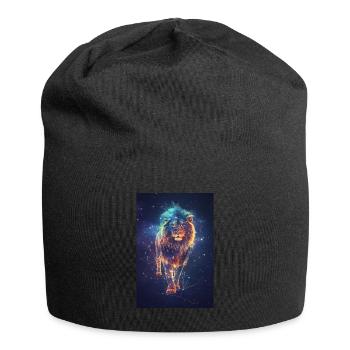 Zwillinge - Jersey-Beanie - Schwarz - Vorne