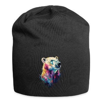 Polar bear - Jersey Beanie - black - Front