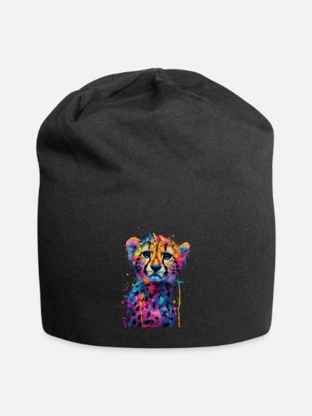 Gepard - Jersey-Beanie - Schwarz