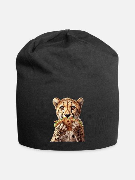 Gepard - Jersey-Beanie - Schwarz