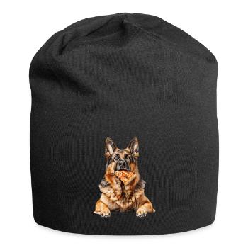Berger allemand - Bonnet en jersey - noir - Devant