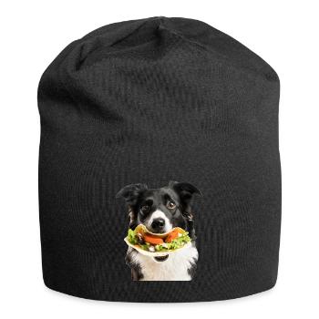 Border Collie - Jersey Beanie - black - Front