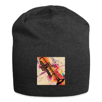 Trompete - Jersey-Beanie - Anthrazit - Vorne