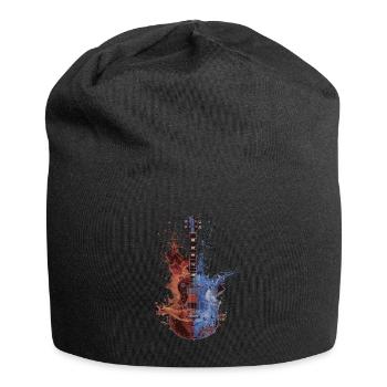 Gitarre - Jersey-Beanie - Schwarz - Vorne