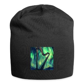 Harfe - Jersey-Beanie - Schwarz - Vorne