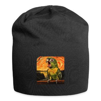 Sittiche - Jersey-Beanie - Schwarz - Vorne