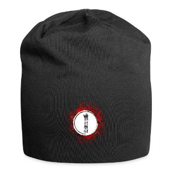 Icône d’asperges - Bonnet en jersey - noir - Devant