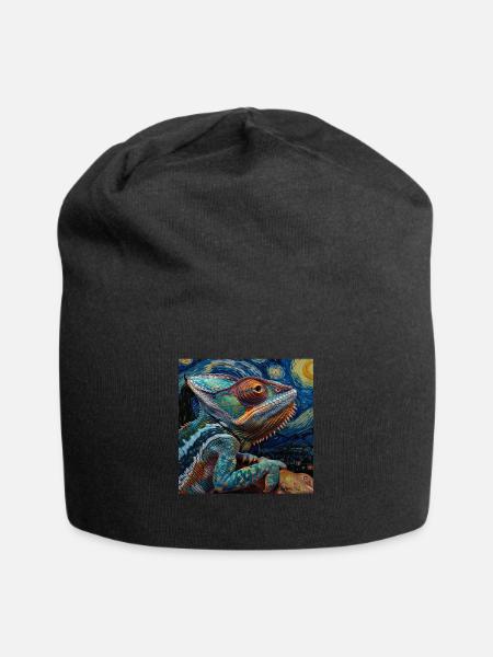 Chamäleon - Jersey-Beanie - Schwarz