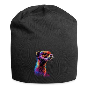 Wiesel - Jersey-Beanie - Schwarz - Vorne