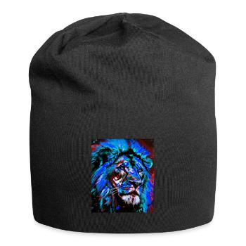 Lion Portrait - Jersey Beanie - black - Front