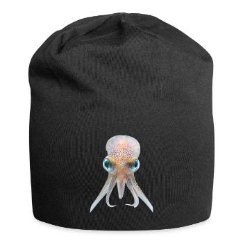 Tintenfisch - Jersey-Beanie - Schwarz - Vorne