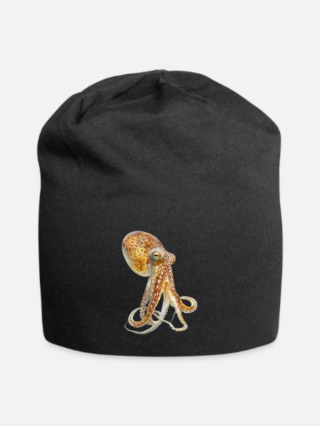Tintenfisch - Jersey-Beanie - Schwarz