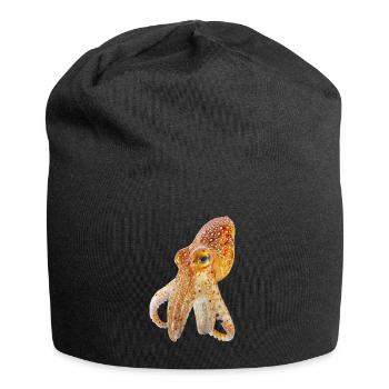 Tintenfisch - Jersey-Beanie - Schwarz - Vorne