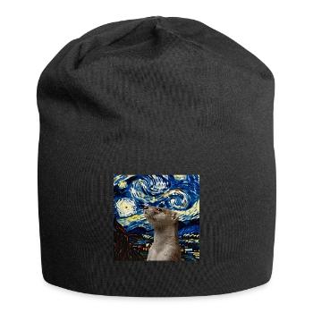 Wiesel - Jersey-Beanie - Schwarz - Vorne
