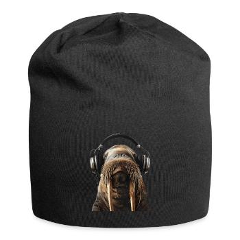 Walross - Jersey-Beanie - Schwarz - Vorne