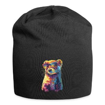 Wiesel - Jersey-Beanie - Schwarz - Vorne