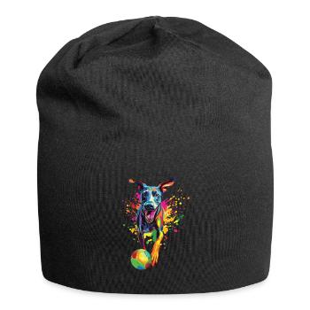 Windhund - Jersey-Beanie - Schwarz - Vorne