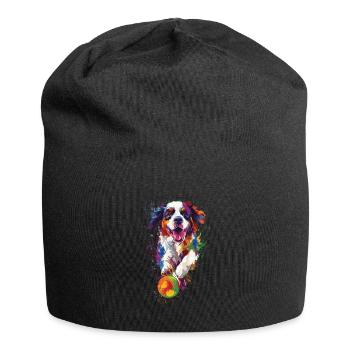 Bernhardiner - Jersey-Beanie - Schwarz - Vorne