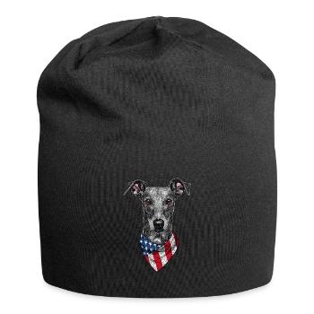 Windhund - Jersey-Beanie - Schwarz - Vorne